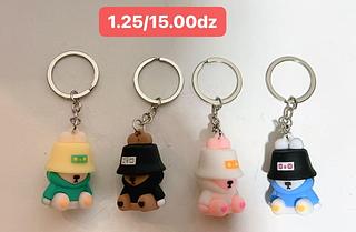 CHAVEIRO DE BORRACHA-TAMANHO P-12PCS1.25