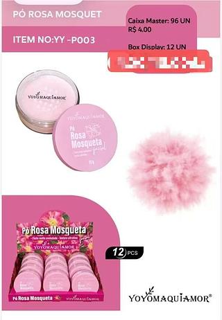 YOYO MAQUIAMOR POROSA MOSQUETA-12PCS/4.00