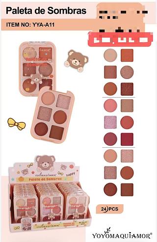 YOYO PALETA DE SOMBRA-24PCS/6.00