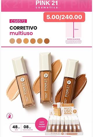 PINK21 CORRETIVO MULTIUSO-48PCS/5.00