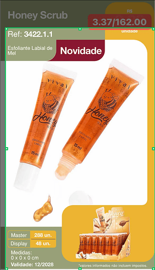 VIVAI HONEY SRUB ESFOLILANTE-48PCS/3.37