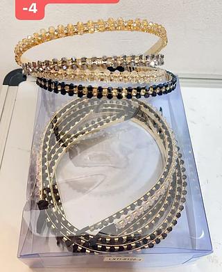 TIARA DE CRISTAL-12PCS/2.50