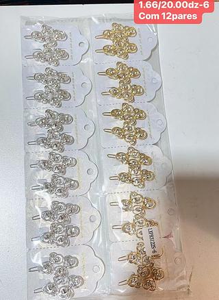 PRESILHA ESTRAS COM 12PARES-1.83/PAR