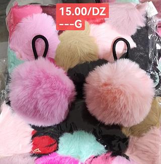 XUXINHA POMPOM DE CABELO -12PCS /1.00