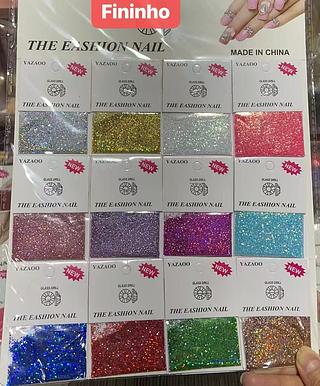 KIT GLITTER DECORACAO DE UNHAS-7.00CT