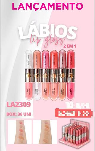 labranche lip gloss 2 em 1-36pcs/6.00