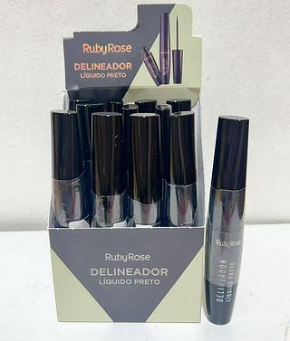 RUBYROSE DELINEADOR LIQUIDO PRETO-24PCS/8.25