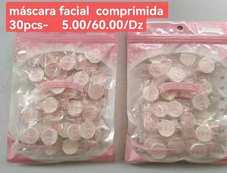 MASCARA FACIAL COMPRIMIDA-COM 30PCS-12CT/5.50