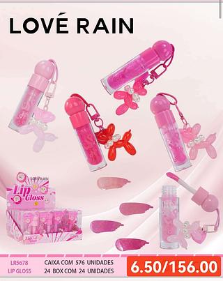 LOVE RAIN LIP GLOSS-/24PCS-6.50