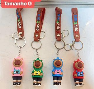 CHAVEIRO DE BORRACHA-TAMANHO G-12PCS/2.50