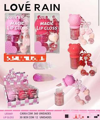 LOVE RAIN LIP GLOSS-12PCS/6.50