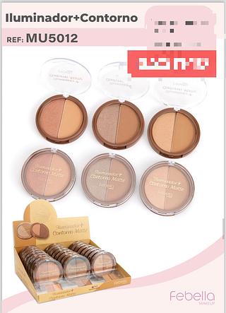 FEBELLA ILUMINADOR E CONTORNO-24PCS/5.83