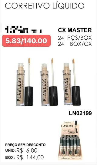 LUANEVE CORRETIVO LIQUIDO-24PCS/5.83