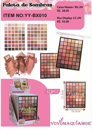YOYO MAQUIAMOR PALETA DE SOMBRAS-12PCS/28.00