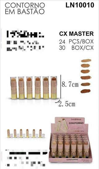 LUA NEVE CONTORNO EM BASTAO-24PCS/6.16