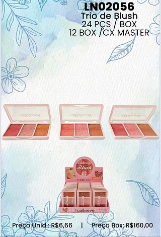 LUANEVE TRIO DE BLUSH-24PCS/6.50