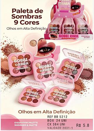 bobbi rara paleta de sombrs-24pcs/5.83