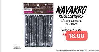 BELLAFEMME LAPIS RETRATIL MARROM-12PCS/1.41