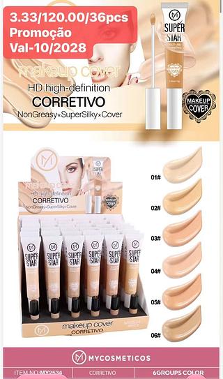 MY LIFE CORRETIVO LIUIDO-36PCS/3.33