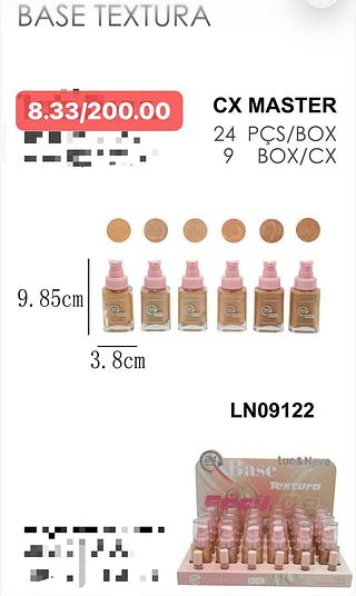 LUANEVE BASE LIQUIDO-24PCS/8.33
