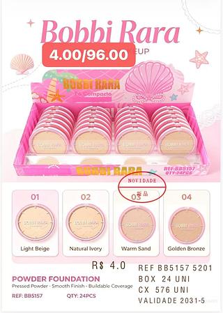 BOBBI RARA PO COMPACTO-24PCS/4.00