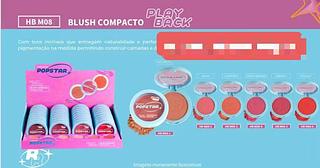 RUBYROSEE BLUSH COPNMPACTO PLAY BLAK-24PCS/6.25