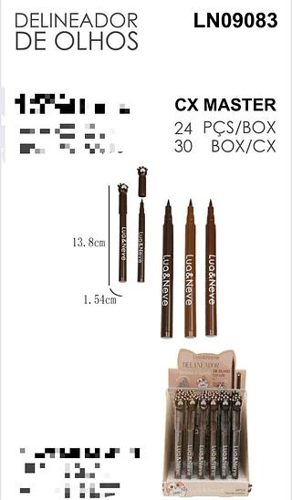 LUA NEVE DELINEADOR DE OLHOS COR MARROM-24PCS/2.75