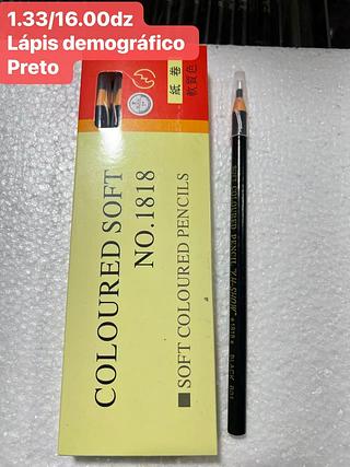 LAPIS DEMOGRAFICO PRETO-12PCS/1.33