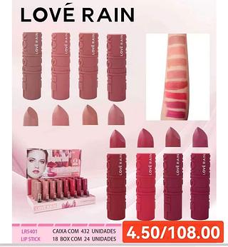 LOVE RAIN LIP STICK-24PCS/4.50