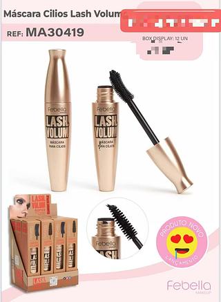 FEBELLA MASCARA CILIOS LASH VOLUME-12PCS/6.25