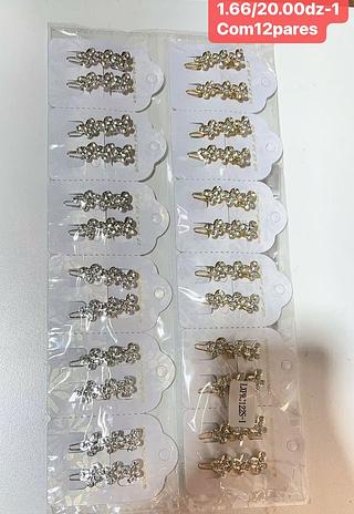 PRESILHA ESTRAS COM 12PARES-1.83/PAR