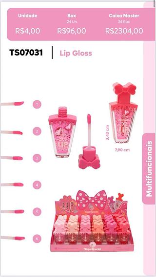 TOQUE SPECIAL-.LIP GLOSS-24PCS/4.00