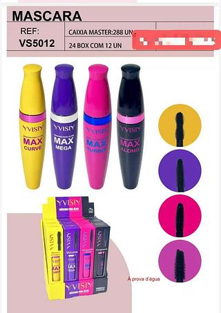 YVISIY MASCARA DE CILIOS-12PCS/5.00