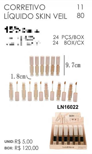 LUANEVE CORRETIVO LIQUIDO-24PCS/5.00
