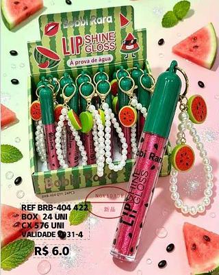 BOBBI RARA LIP GLOSS+CHAVEIRO-24PCS/6.00