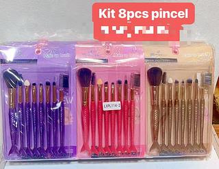 KIT DE PINCEL COM8PCS PARA MAQUIAGEM-12PCS