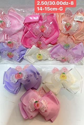 LACO PARA CABELO PRESILHA-TAMANHO G-12PARES/2.50