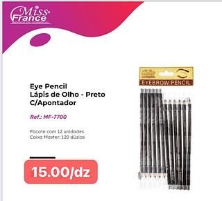 MISSFRANCE LAPIS PRETO-12PCS/1.25