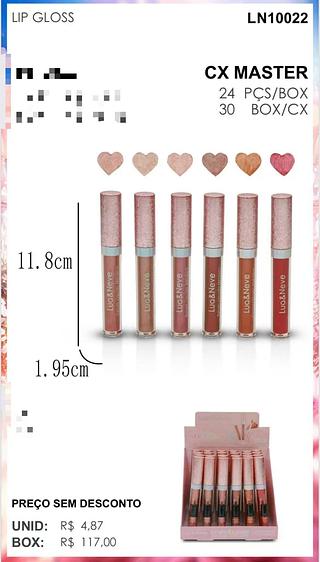 LUA NEVE LIP GLOSS-24PCS/4.87