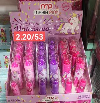 MARIA PINK BATOM UNICORNIO INFANTIL-24PCS/2.30