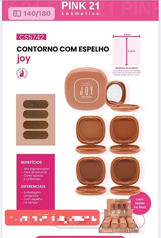 PINK21 CONTORNO COM ESPELHO-24PCS/5.20