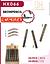 DHERMOSA GEL PARA SOBRANCELHA-BROWPENCIL-24PCS/6.45