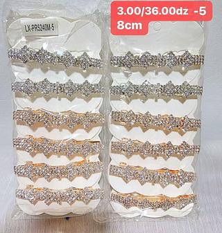 PRESILHA MATAL COM ESTRAS-12PCS/3.00