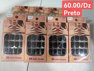unha postiça ADULTO COM AUTOCOLANTE -24PCS/4.50
