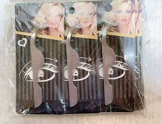 PINça-APLICACAO DE CILIOS POSTICA-12PCS/1.66