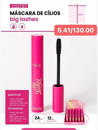 PINK21 MASCARA DE CILIOS-24PCS/5.41
