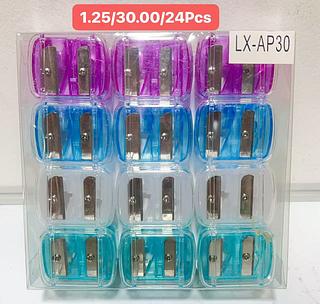 APONTADOR DUPLO PARA LAPIS DE MAQUIAGEM-24PCS/1.25