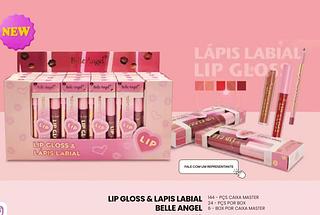 belle ANGEL LIP GLOSS E LAPIS LABIAL-24PCS/6.75
