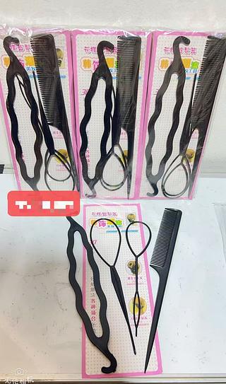 KIT 4 PCS PENTEADO COQUE CABELO-12PCS/1.00