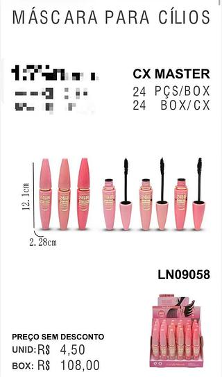 LUANEVE MASCARA DE CILIOS-24PCS/4.50